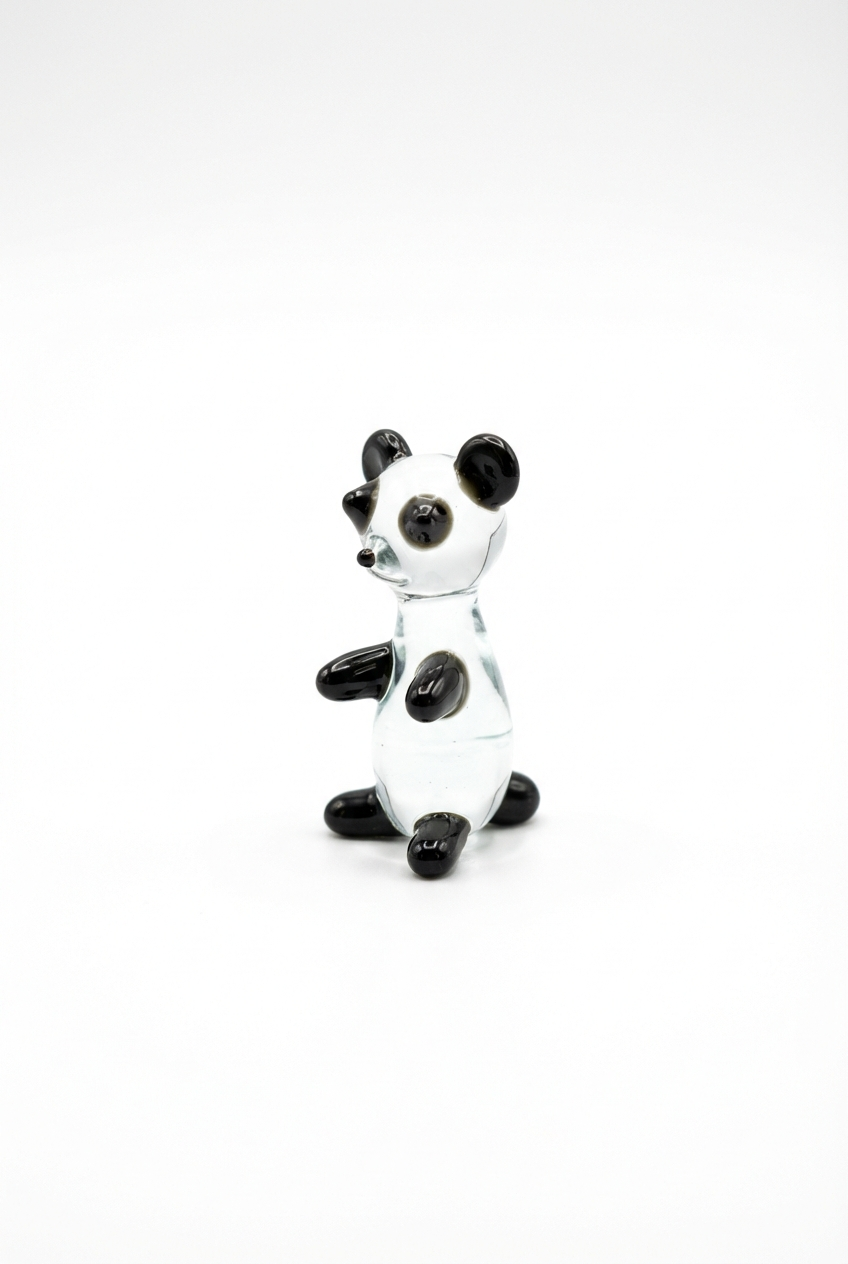 Pandabär Glasfigur