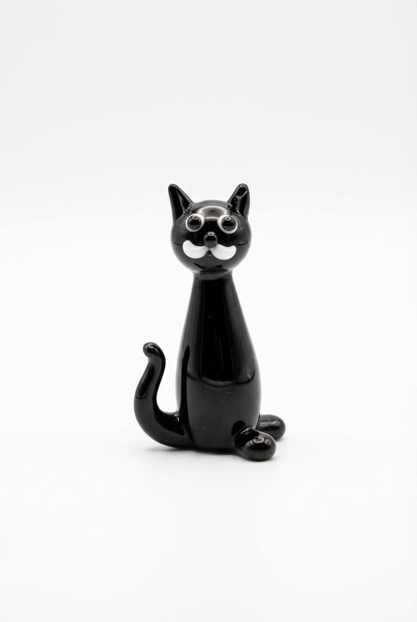 Katze Glasfigur