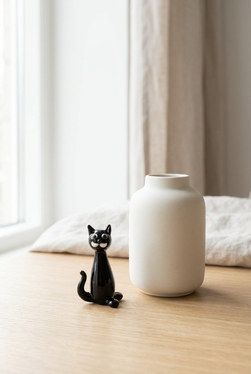 Katze Glasfigur