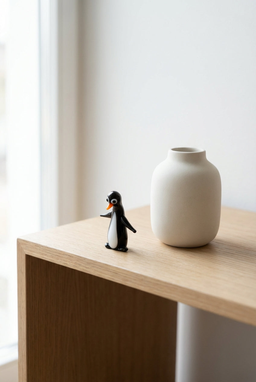 Pinguin Glasfigur