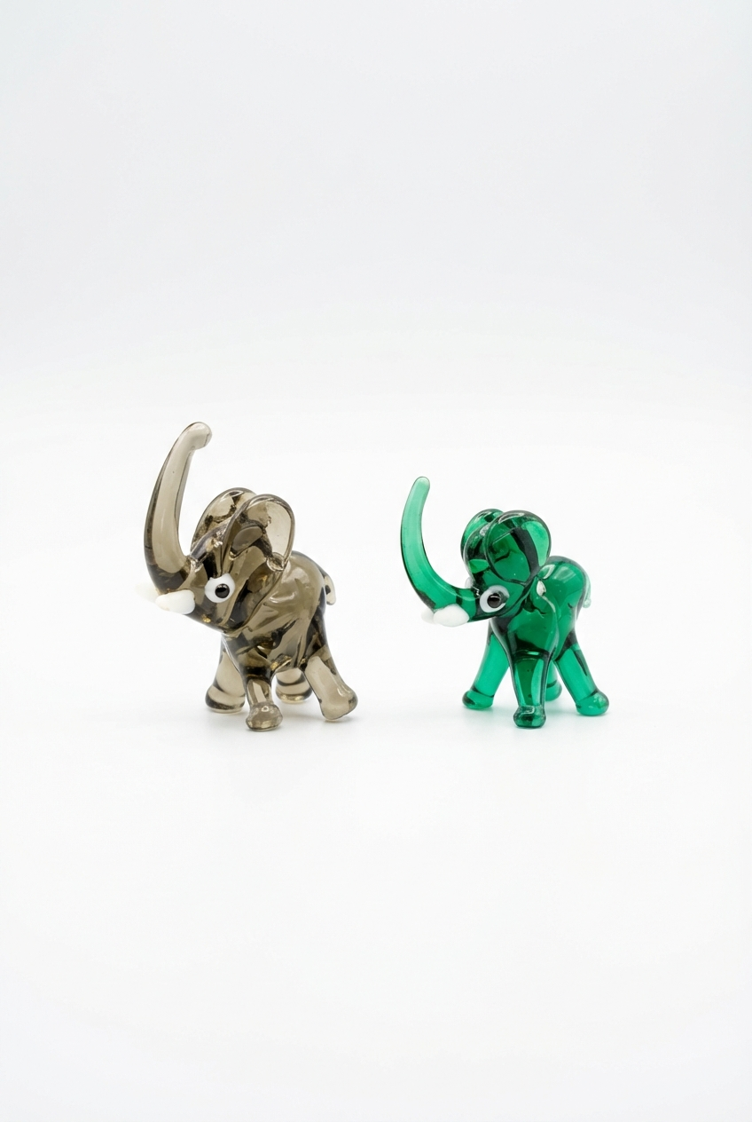 Elefanten Glasfigur