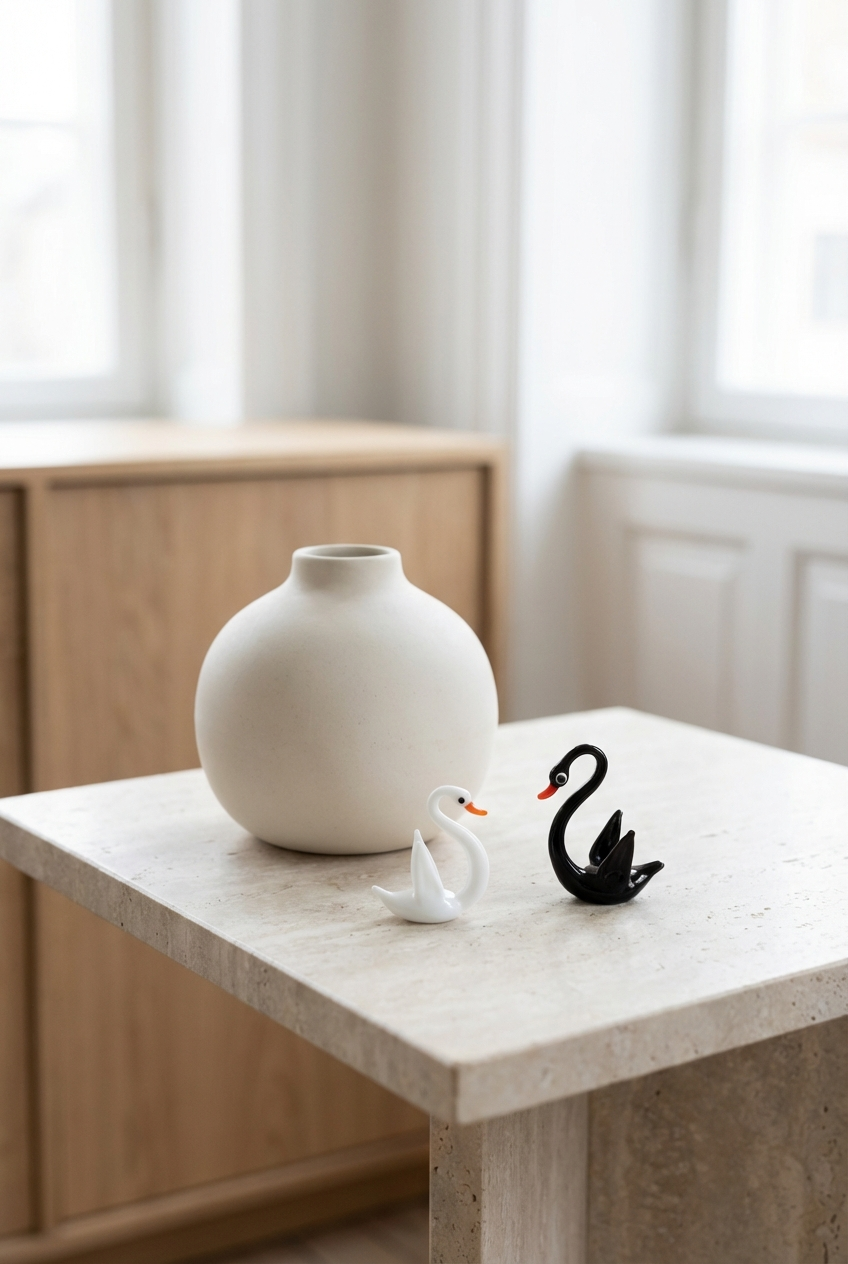 Schwan Glasfigur