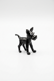 Hund Glasfigur - Schwarz