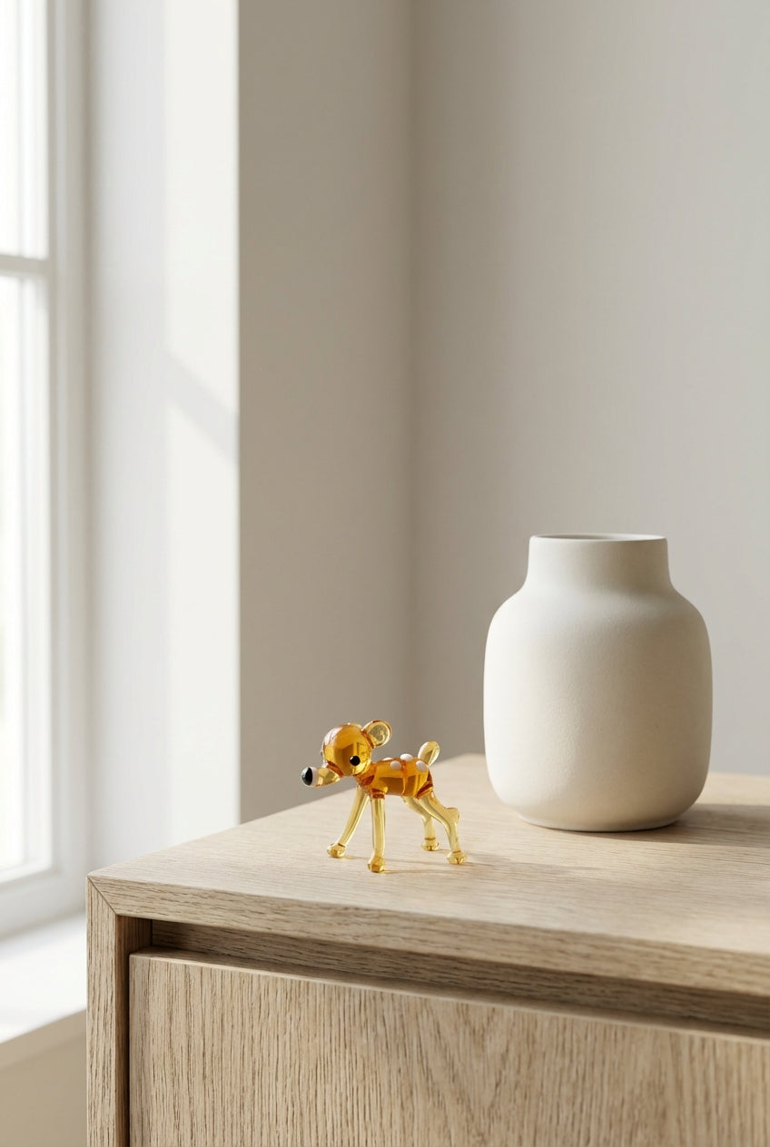 Bambi Hirsch Glasfigur