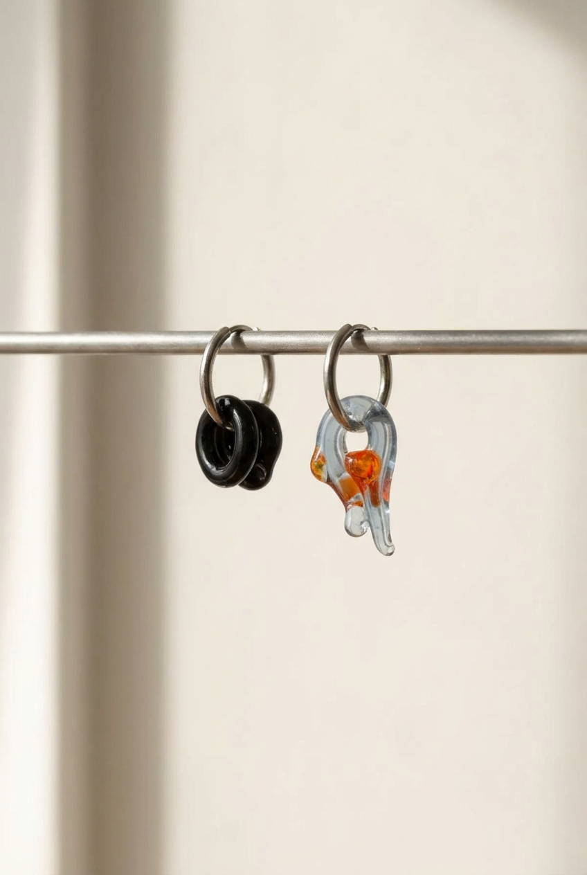 Orbit Glas Ohrringe